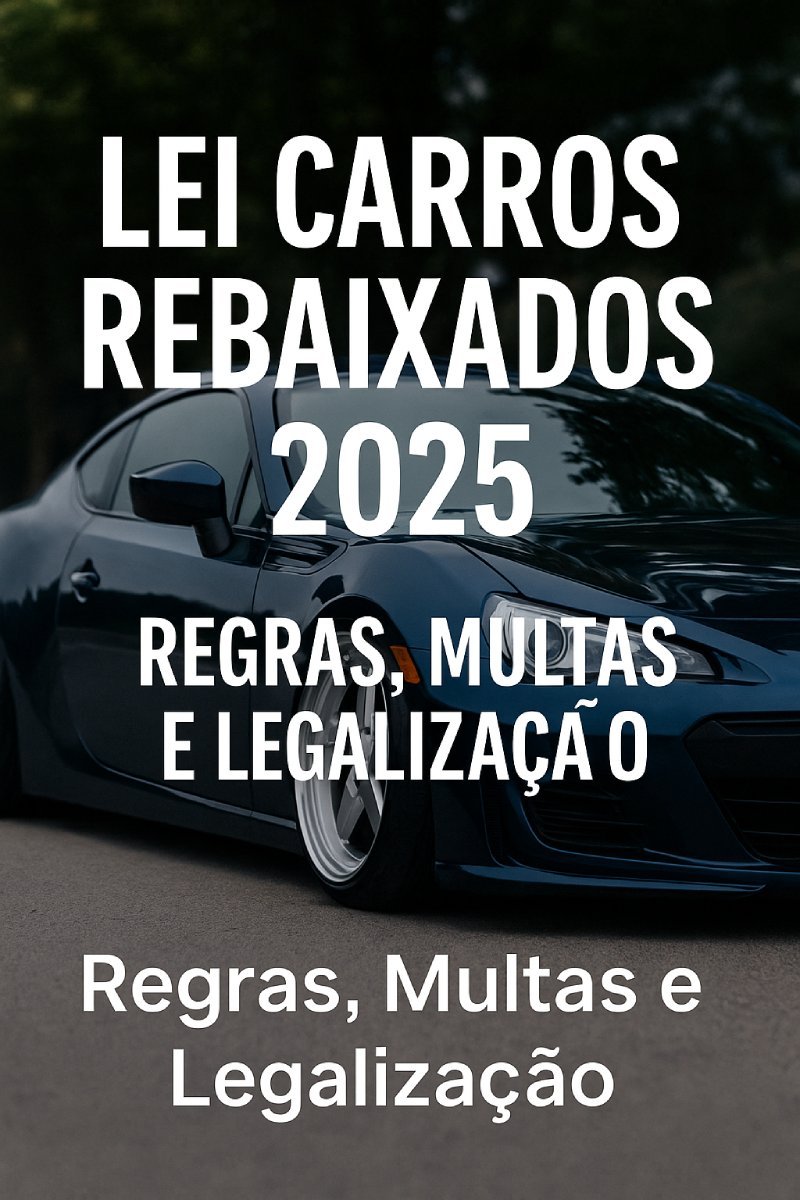 Carro rebaixado dentro da lei em 2025 com suspensão homologada