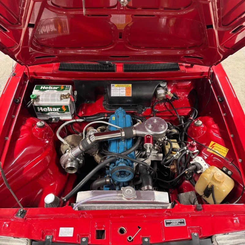 Motor 1.6 OHC turbinado da Marajó 1984 — cofre detalhado com turbina